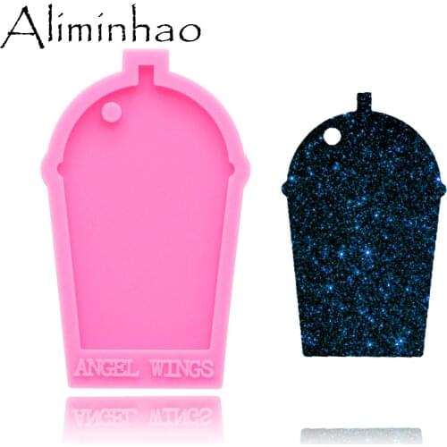 DY0183 Shiny Drink cup shapes Silicone Molds DIY epoxy mould silicon Resin Crafting molds for keychains Mold