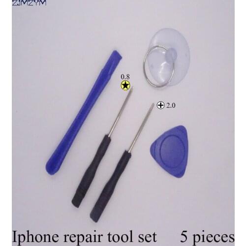Hot sale 5 in 1 Mobile Phone Repairing Tool Kit Spudger Pry Opening Tool LCD Repair Tools with screwdriver for Iphone tool set