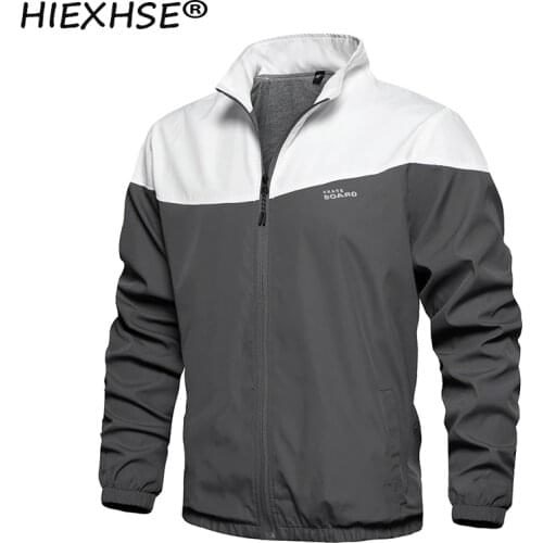 XIEXHSE Quality Brand Men Jackets 2021 Brushed Casual Sportswear Confort Solid Color Men Jackets Autumn And Winner
