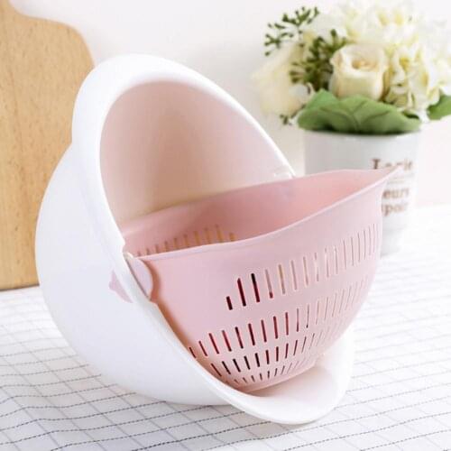 Lightweight Excellent Large Vegetable Washing Bowl Strainer Plastic Colander Bowl No Odor for Kitchen