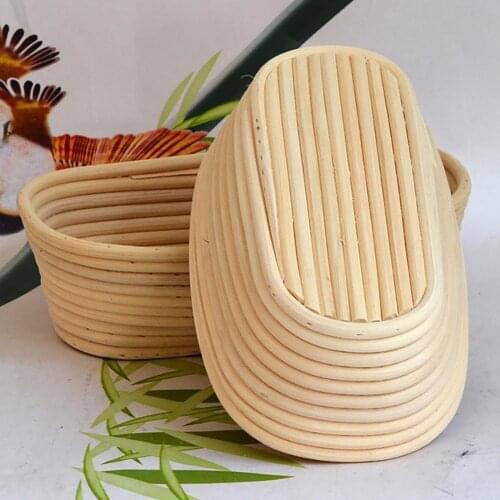 Hot Rattan Fermentation Wicker Basket Baguette French Bread Mass Proofing Dough Banneton Baskets Baking Supplies Fondant Molds