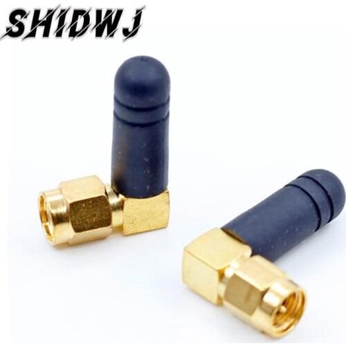 2PCS Mini Rubber 3dBi 2.4ghz WIFI Antenna SMA Male Router Bluetooth Antennas Wireless Module 2.4g Antena External Aerial