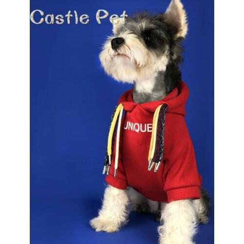 Fashion Dog Hoodie,Pet Thick Hoodie Cotton Hooded Sweatshirt ,Punk Design Dreadlocks Hoodie, Schnauzer Bulldog Teddy Punk Style