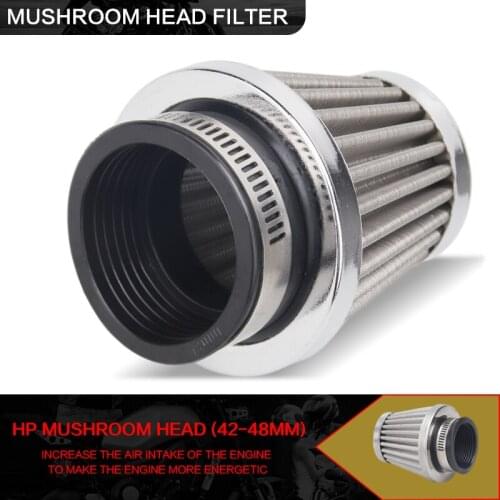 MOTOS 1PC Universal 42mm 48mm Motorcycle Parts Air Filter Cleaner Intake Filter Motorbike For ATV Scooter Pit Bike