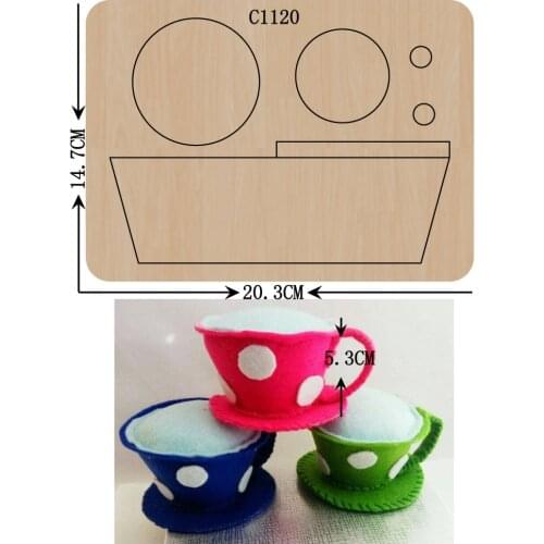 New cup Wooden die Scrapbooking C-1120 Cutting Dies Multiple sizes
