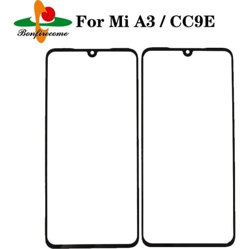 10Pcs\lot For Xiaomi Mi A3 / CC9E LCD Front Touch Screen Glass Outer Lens Replacement