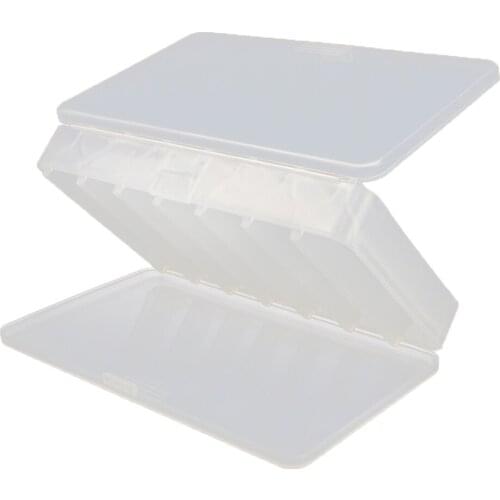 Elenxs Plastic Lure Storage Box Portable Double Sided Fishing Bait Organizer Case Outdoor Fishing Tackles