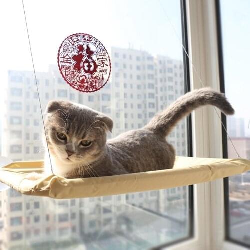 Hanging Cat Bed Mat Soft Cat Hammock Window Hammocks Kennels 15KG cat Safe Hanging Shelf Seat Beds Cover Cushion