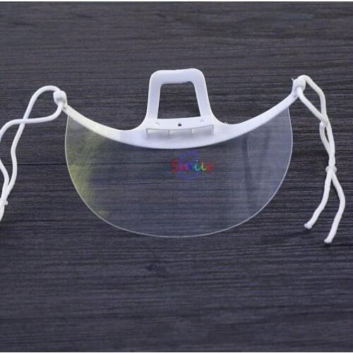 Plastic Anti-fog Clear Mask Permanent Prevent Spittle Makeup Tattoo SuppliesTransparent Lens For Tattoo Accessory
