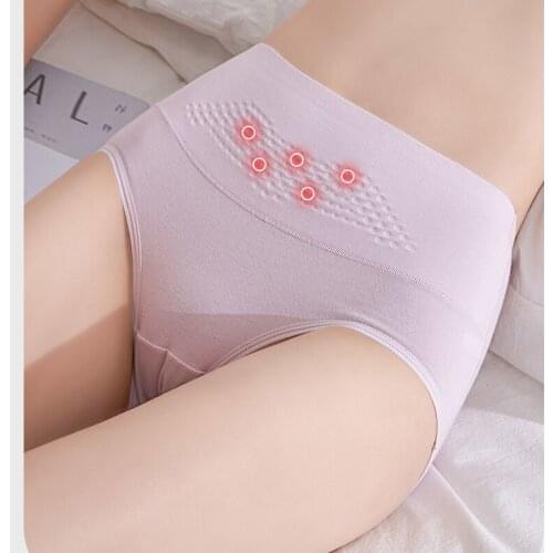 High Waist Womens Panties Pure Cotton Solid Girls Briefs Body Shaper Underwear Breathable Comfort Female Lingerie Plus Size 3XL