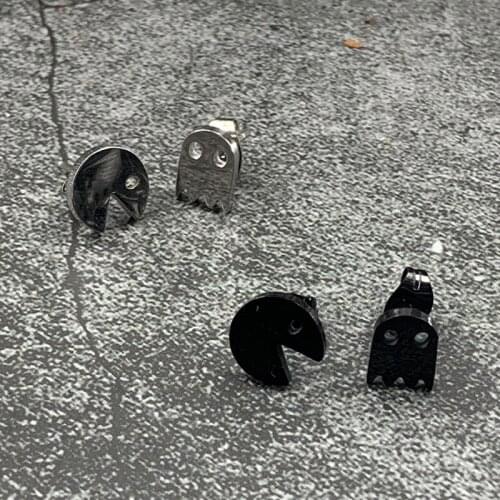 Stainless Steel Earrings Geometric Women Men Hip hop Black Star Ghost Spike Stud Earring Fashion Jewelry Best Gift