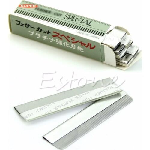 10Pcs Beauty Artist Dedicated Scraping Eyebrow Blade Trimmer Remover Makeup Cosmetic Tools Stainless Steel 2020 New Silver