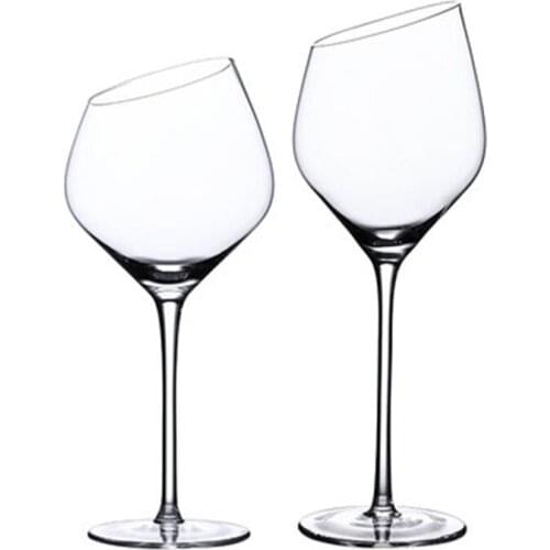 Tall Handcrafted Red or White Wine Glassware Lead-Free Crystal Wine Glasses for Burgundy Pinot Noir