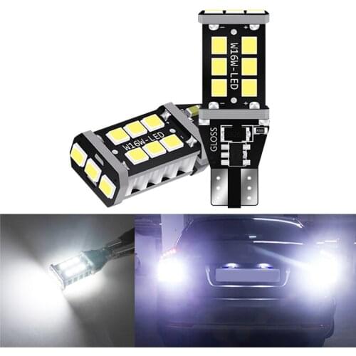 W16W T15 LED Canbus T16 Error Free 921 Backup Reverse Lamps For BMW 5 Series E60 E61 F10 F11 F07 Mini Cooper