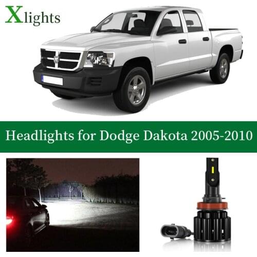 Xlights Bulbs For Dodge Dakota 2005 2006 2007 2008 2009 2010 LED Headlight Low High Beam Canbus Headlamp Lamp Light Accessories