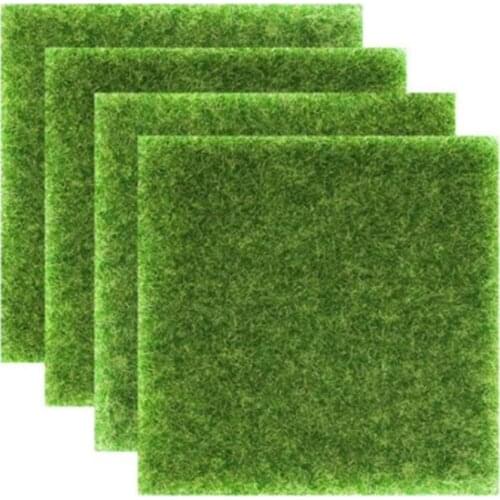 1PCS DIY Mini Fairy Garden Simulation Plants Artificial Fake Moss Decorative Lawn Turf Green Grass Micro Landscape Decoration
