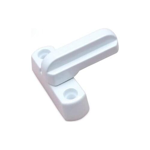 1 PC Plastic White Window Door Lock Sash Security Swing Lock Latch Home Housing Safely Opening And Closing Handle Lock
