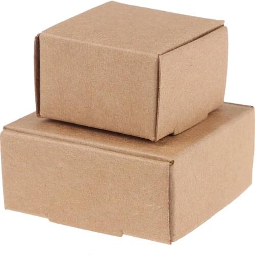 10pc Dollhouse Mini Simulation Express Box Kraft Paper Box Model Accessories Furniture Toys