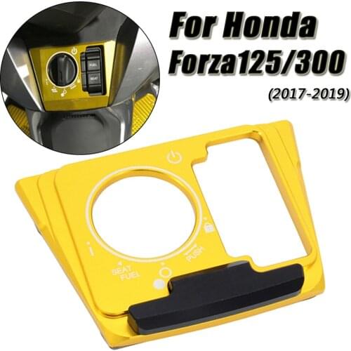2017-2019 Motorcycle key lock seat lock cover decorative cover For Honda Forza 125 Forza 300 Forza300 Forza125