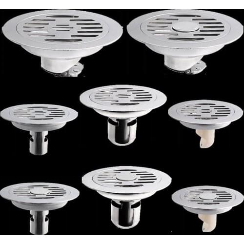 304 Stainless Steel 15cm Round Floor Drain Large Displacement Anti-odor Kitchen Bathroom Balcony Washing Machine Floor Drain