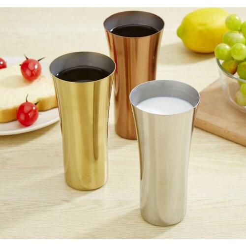 395ml Water Cup Stackable Easy to Use Stainless Steel Home Wear-resistant Water Cup for Kitchen
