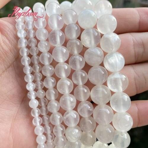 Free Shipping AAA Round White Selenite Loose Natural Stone Beads For DIY Necklace Bracelet Jewelry Making 5pcs/15" 6/8/10/12mm