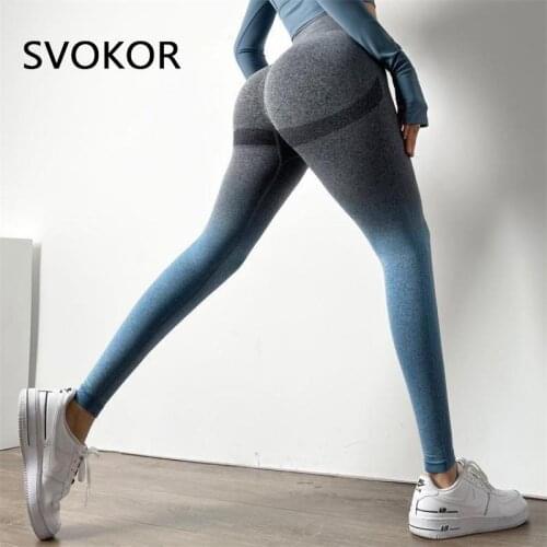 SVOKOR Seamless Sport Leggings Women Fitness Booty Lifting Sexy Legging Running High Waist Woman Pants Tights Work Out