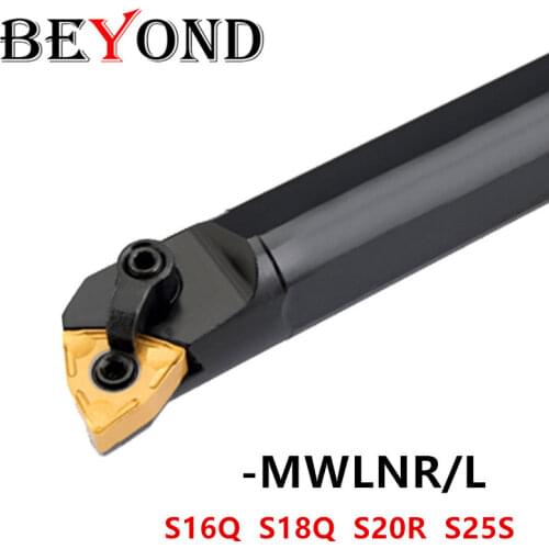 BEYOND MWLNR S20R-MWLNR08 S16Q-MWLNR08 S25S-MWLNR08 Lathe cutter CNC Turning tool Holder Carbide WNMG0804 S16Q-MWLNL08 MWLNR08