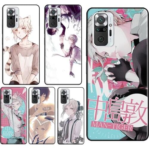 Nakajima Atsushi Bungou Stray Dogs For Xiaomi Redmi Note 10 8 9 Pro Note 8T 9S Phone Case For Redmi 9T 9A 9C 8A 7A K40 Cover