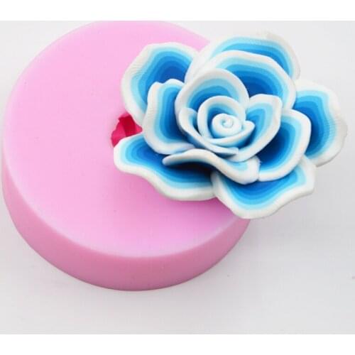 Homemade DIY Silicone Soap Silicone Chocolate Candy Baking Mold Flower Cake Decorating Mould