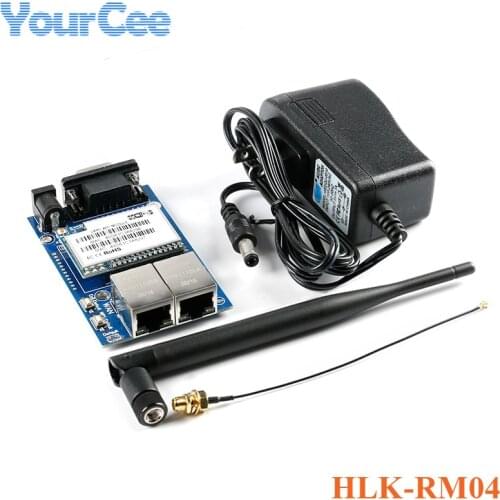 HLK-RM04 Development Board Kit RM04 IOT Serial Port to Ethernet WiFi Wireless Routing Module RS232 Adapter Board