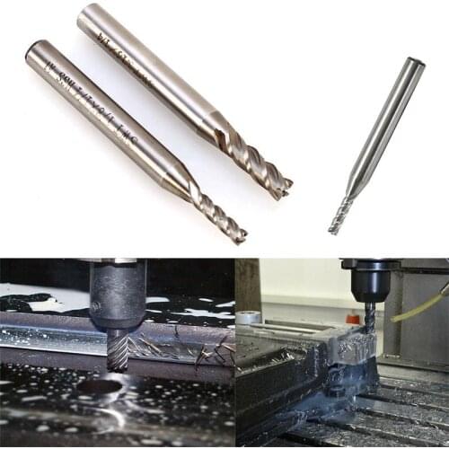 1 X HSS CNC 4 Flute End Mill Cutter Milling Machine Cutter Bit 1/4" 1/8" 3/16" Milling Cutter Woodwork