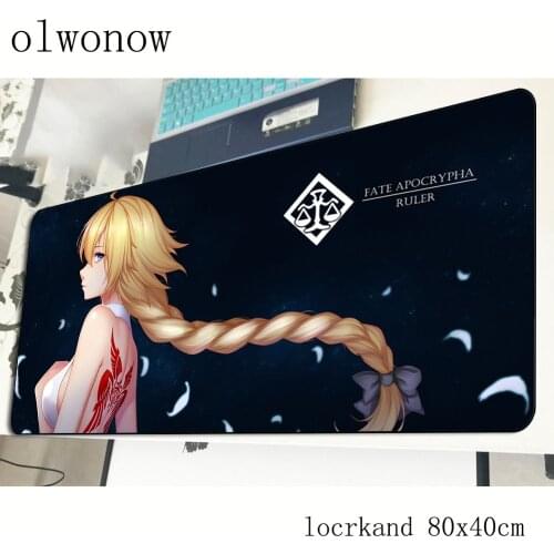 Fate Apocrypha mouse pad 80x40cm High quality mousepads best gaming mousepad gamer big personalized mouse pads keyboard pc pad