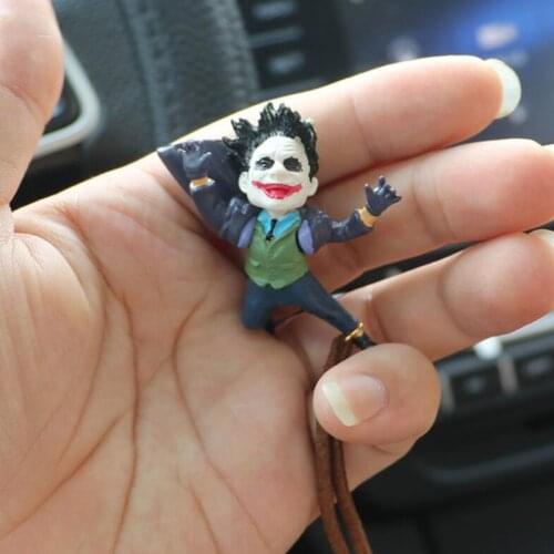 Creative The Joker Model Car Hanging Pendants with Rope for Car Mirror Pendant Decoration Auto Interior Mirror Decorati
