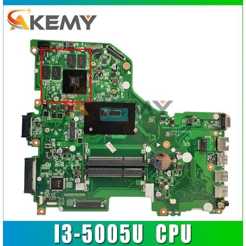Akemy Laptop motherboard For ACER Aspire E5-573TG I3-5005U Mainboard DAOZRTMB6D0 N16V-GM-B1 DDR3