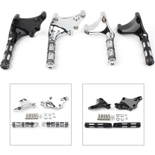 2X Motorcycle Rear Passenger Footrest Peg Mount For Harley SuperLow XL883L XL 883 1200 2014 2015 2016 2017 2018 2019 2020 2021