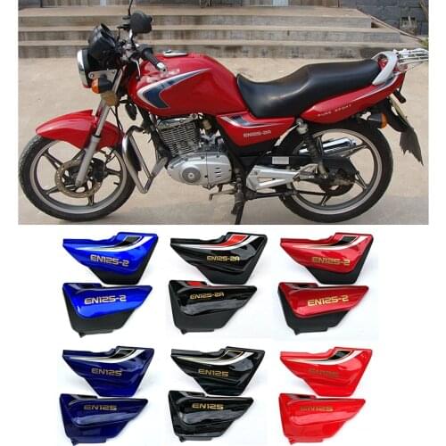 Motorcycle Plastic Body Parts of Frame Side Covers Battery & Tool Panels For EN125 EN125-2 EN125-2A Right & Left 1pair