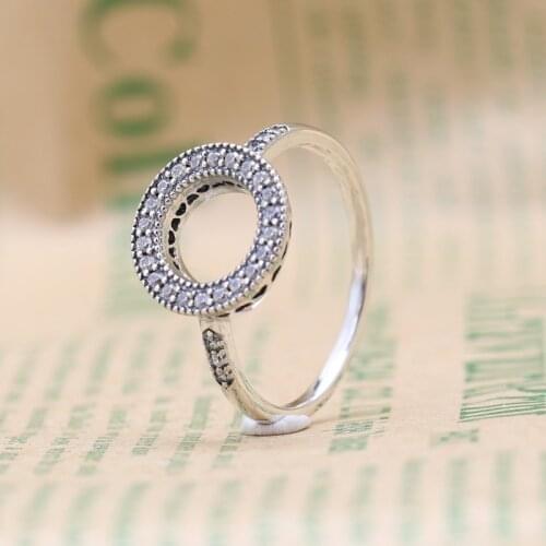 New Fashion Original 925 Silver Hearts of Halo Ring For Women Wedding Engagement Pan Rings DropShip Wholesale