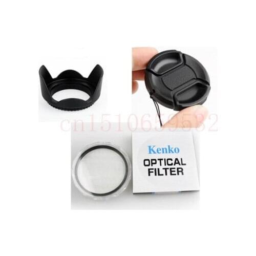Fit 82mm Filter Lens Size FOR Digital Camera Camcorder Lenses Lens Protect UV Filter + Lens Hood + Lens Cap Set
