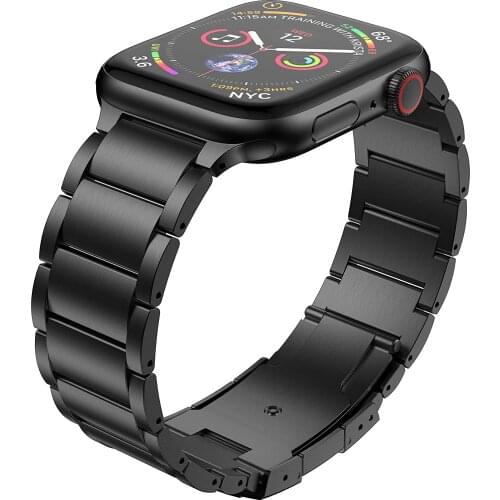 Titanium strap for Apple watch 6 5 4 SE 44mm 40mm Men/women stainless steel replacement strap for iwatch 3 2 1 42mm 38mm band