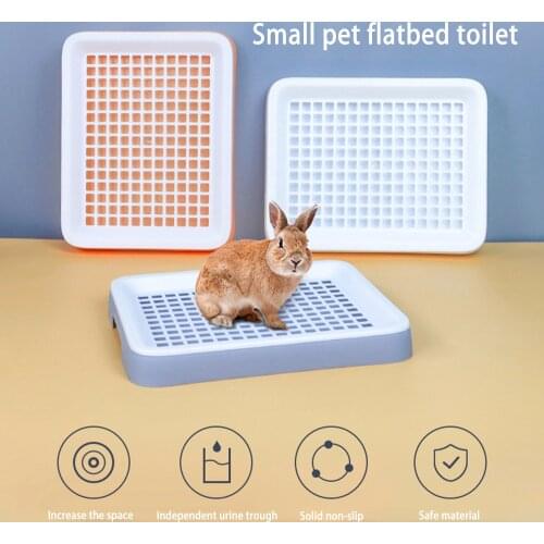 Pet Toilet Detachable Chinchilla Rabbit Supply Large Urinal Bedpan Drawer With Bottom Net Dutch Pig Ferret Dwarf Rabbit Toilet