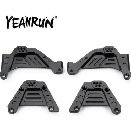 YEAHRUN 1:10 RC Rock Crawler Car Upgrade Parts Aluminum Front Rear Shock Towers Mount for SCX10III RC Car