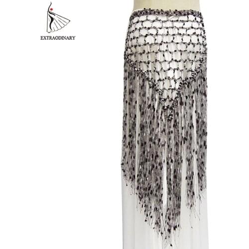 New Belts Belly Dance Triangle Wrap Costume Tassel Bellydance Scarf Hip Accessories Women Style Shawl Fringe Scarf Sexy