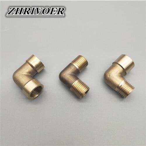1/8" 1/4" 3/8" 1/2" 3/4" 1" Female x Male Thread 90 Deg Brass Elbow Pipe Fitting Connector Coupler For Water Fuel Copper adapter