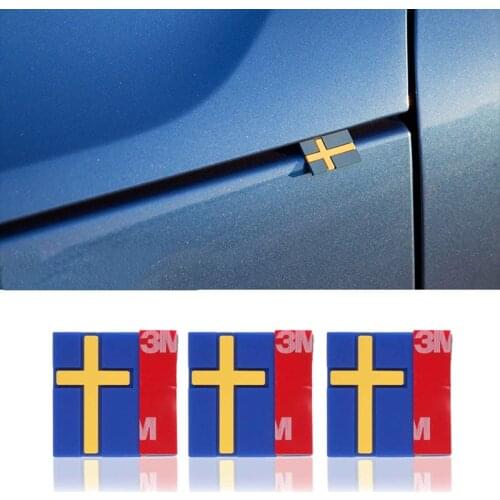 10Pc Car 3D Sticker Sweden Flag Decoration Emblem Car Door Trunk front grille For VOLVO XC40 XC60 XC90 V90 S90 S60 V60 V40