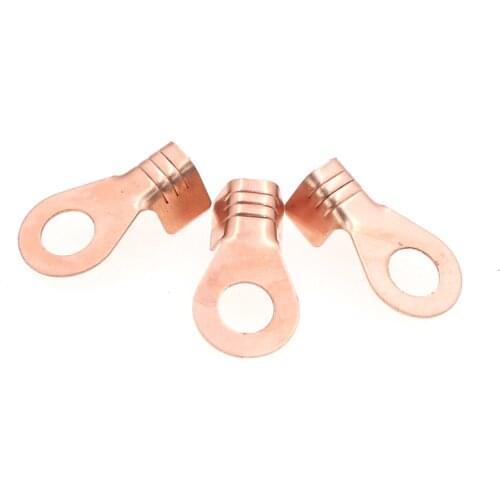 100PCS Motorcycle electric car battery pure copper connector wire ear battery connection clamp wire terminal block clamp