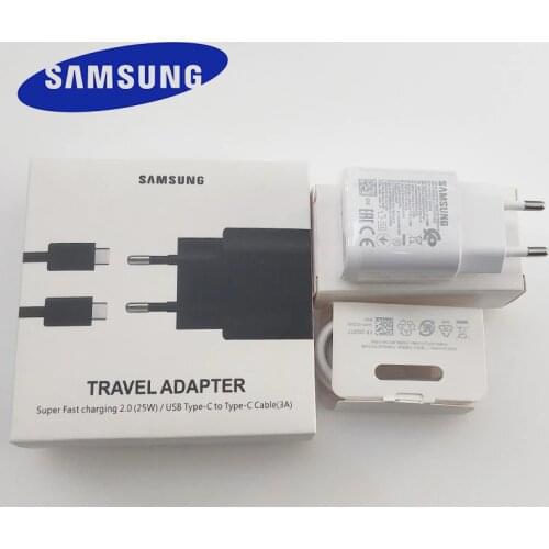 Samsung note 10 Charger 25W EU Super Fast Charging power adapter for Samsung Galaxy note 10 Plus 5G A90 A80 A70 A60 S10 S9 S8
