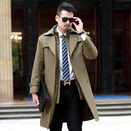 Baoukoo Men's Long Trench Coats