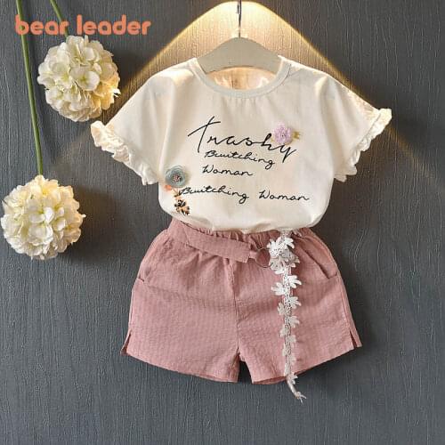 Bear Leader Girls Clothing 2021 New Summer Kids Sleeveless Vest and Skirt 2PCS Children Clothing Cute Outfit Soft Clothes 3 7Y
