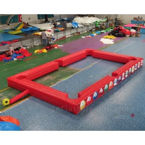 Free ship to door!8x5m giant inflatable snooker pool, snooker field, good quality inflatable snooker shooting pool